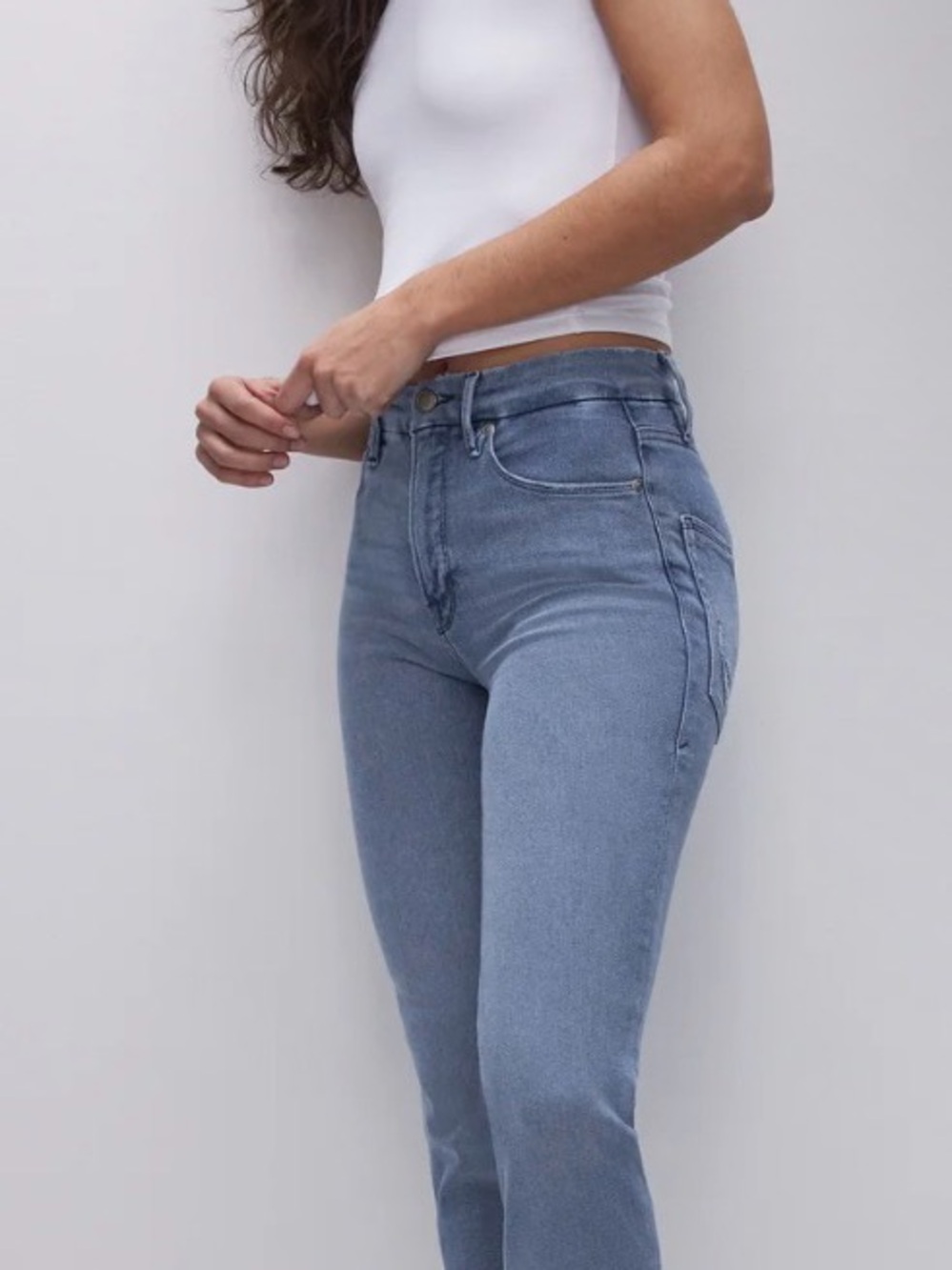 Good American Good legs straight jeans size 4/27 Highrise Vintage straight fit - Picture 3 of 6